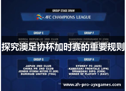 探究澳足协杯加时赛的重要规则